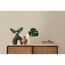 Beige Vliestapete an der Wand