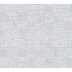 Vliestapete 'Titanium 3' Geometrisch silbernfarben 0,53 x 10,05 m