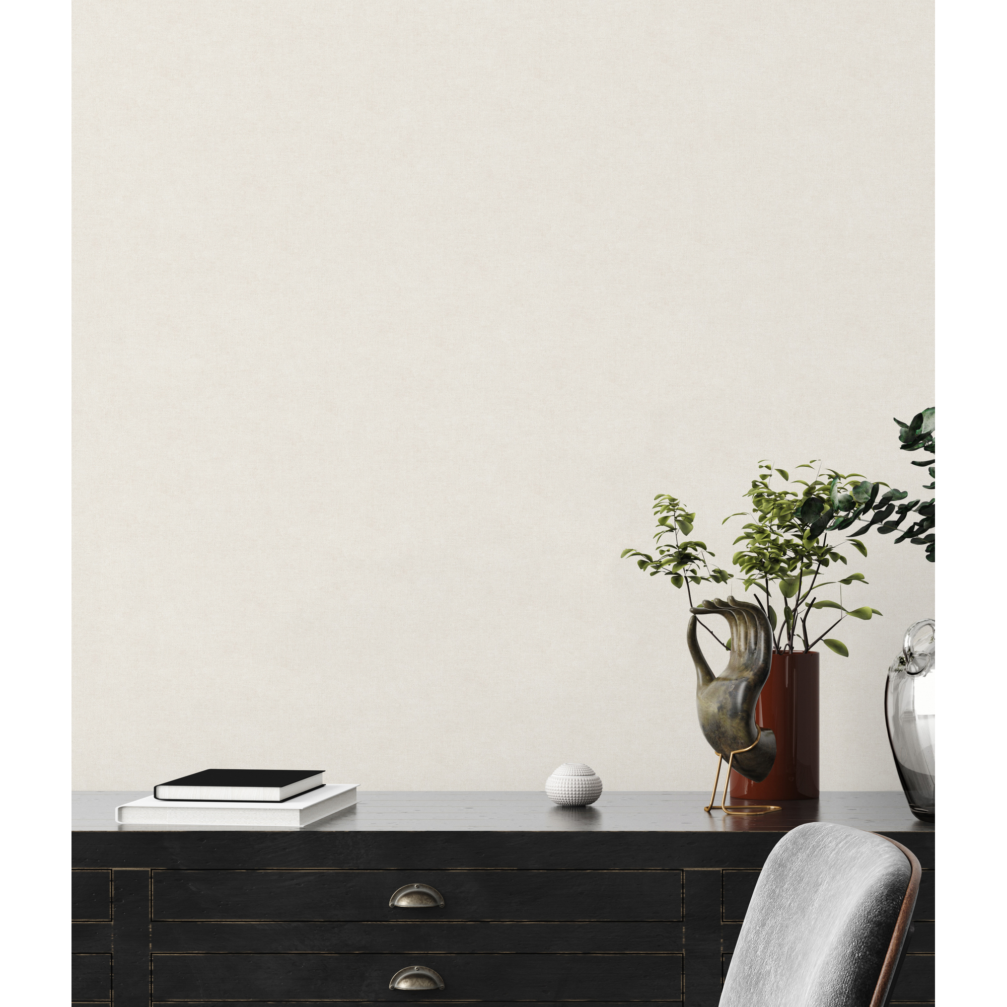 Vliestapete 'Desert Lodge' Uni beige 0,53 x 10,05 m