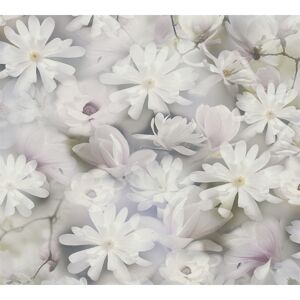 Vliestapete 'Pintwalls' Floral weiß 0,53 x 10,05 m