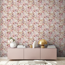 Vliestapete 'Pintwalls' Floral weiß 0,53 x 10,05 m