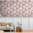 Vliestapete 'Pintwalls' Floral weiß 0,53 x 10,05 m