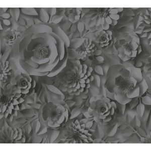 Vliestapete 'Pintwalls' Muster schwarz 0,53 x 10,05 m