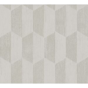Vliestapete 'Geo Effect' Muster beige 0,53 x 10,05 m