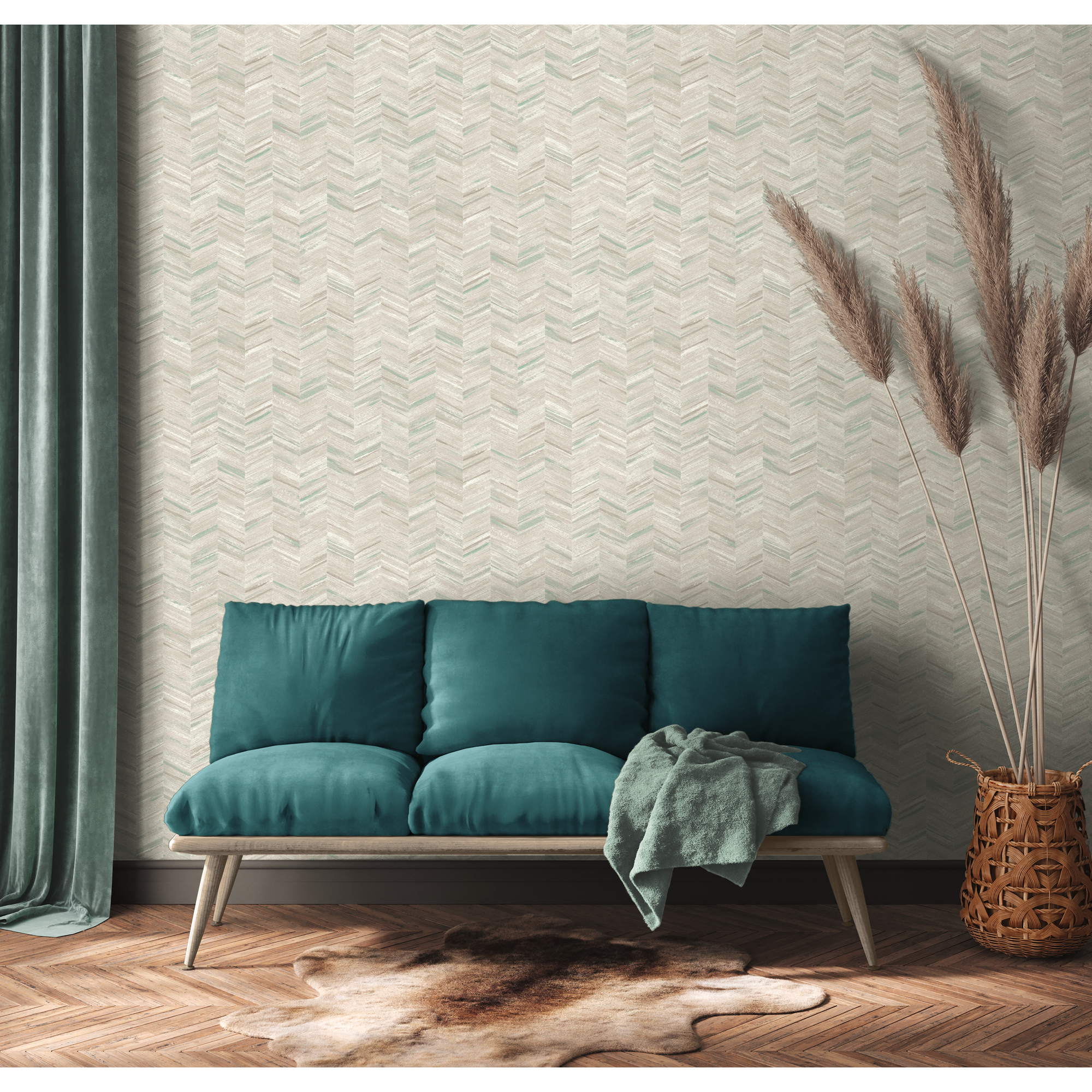 Vliestapete 'Geo Effect' Geometrisch grau 0,53 x 10,05 m