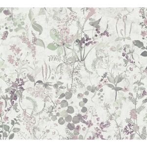 Vliestapete 'Battle of Stylez' Uni grau 0,53 x 10,05 m