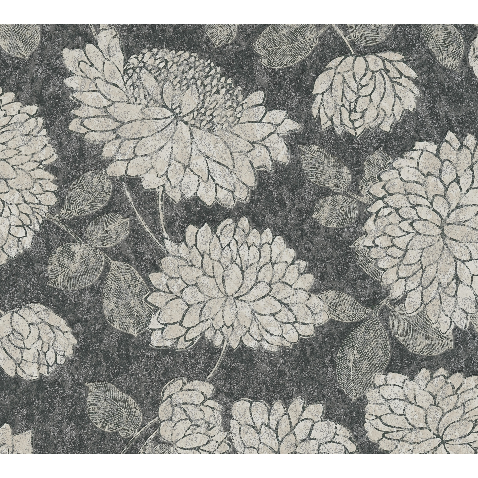 Vliestapete 'Attractive 2' mit Blüten-Muster mehrfarbig 0,53 x 10,05 m