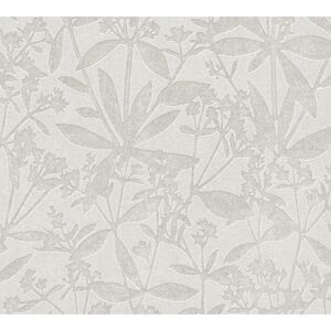 Vliestapete 'Terra Aktion 2' Flora grau/beige 0,53 x 10,05 m
