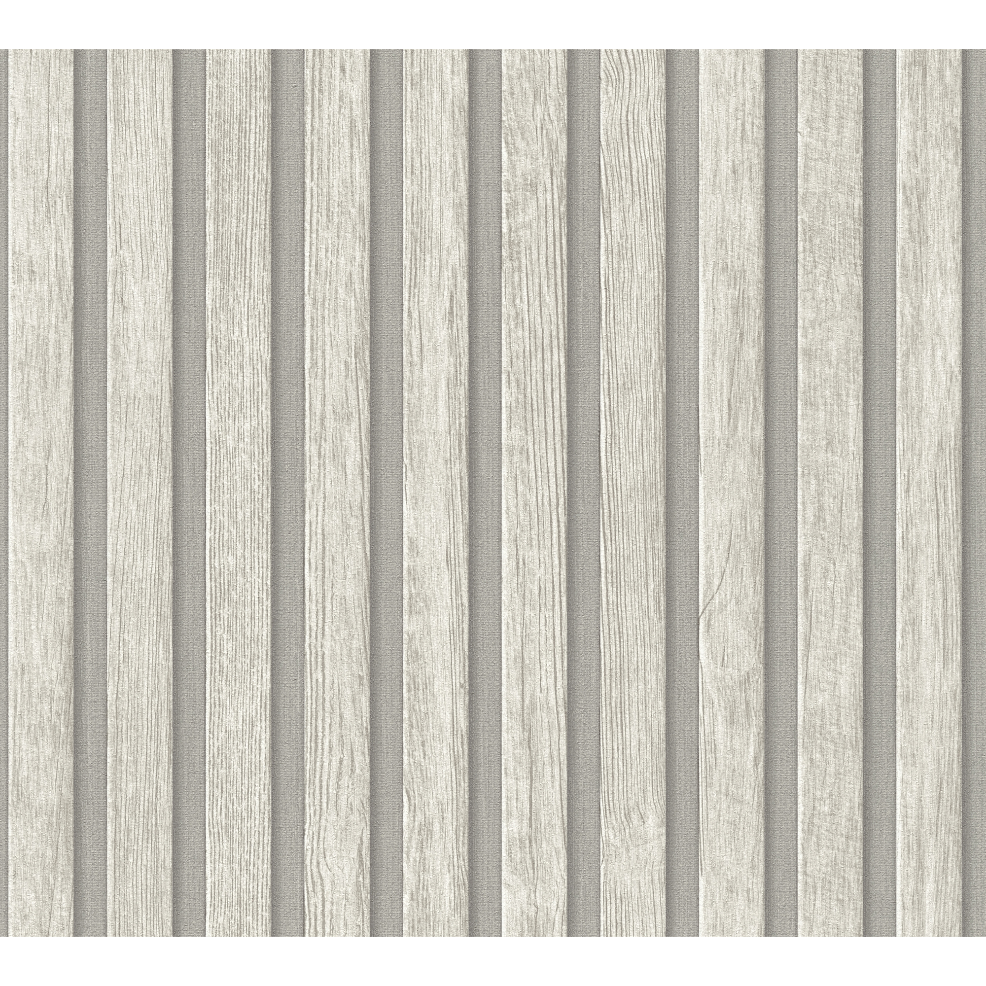 Vliestapete 'PintWalls II' Holzpaneel-Design grau/creme 10,05 x 0,53 m + product picture