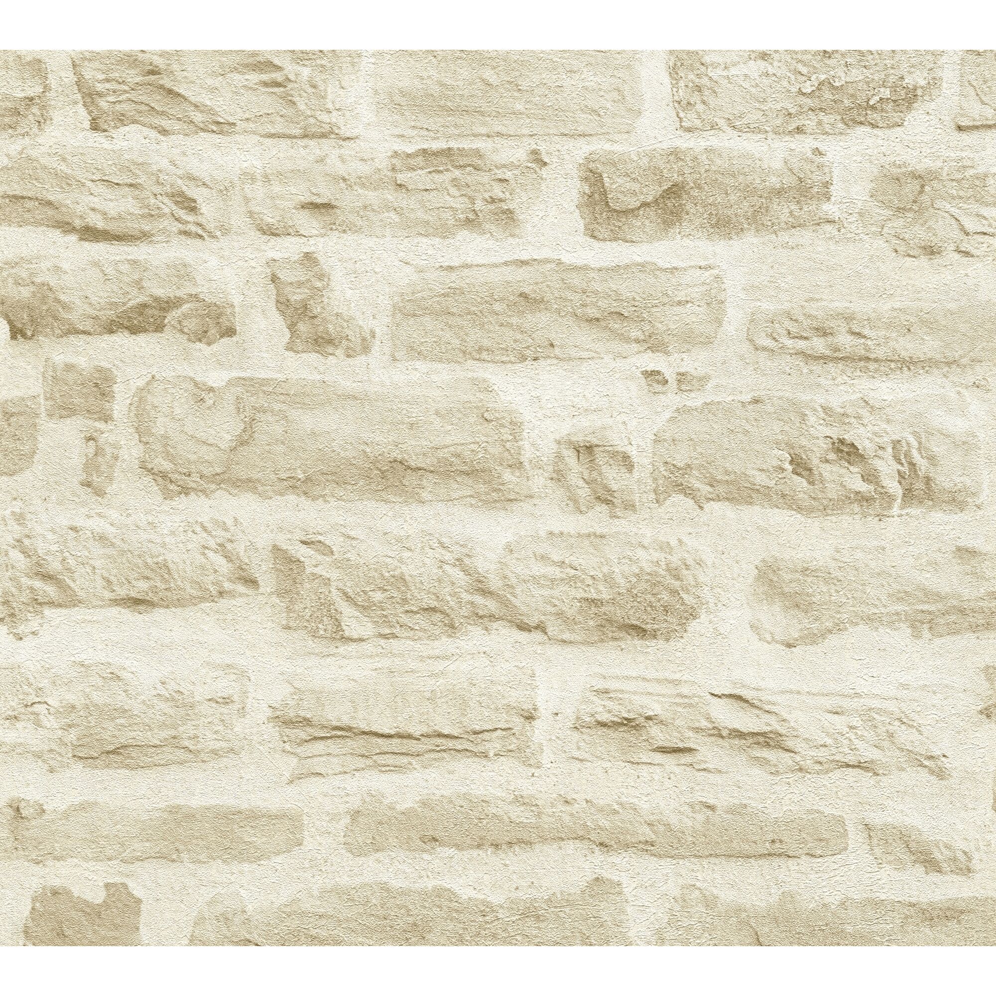 Beige Steinwand
