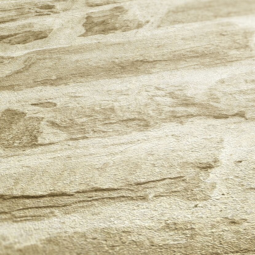 Beige Vliestapete Elements Stein Nahaufnahme