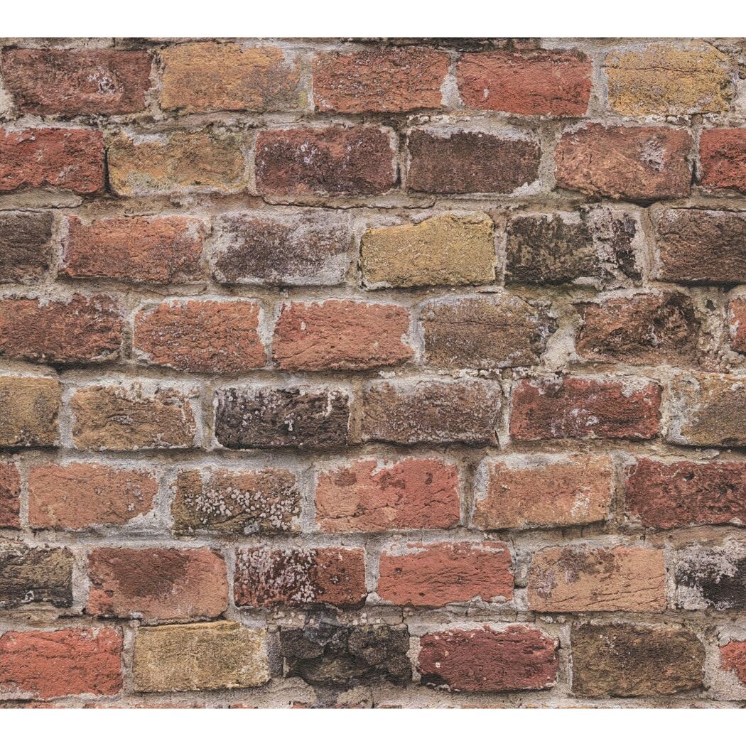 Verwitterte Backsteinmauer
