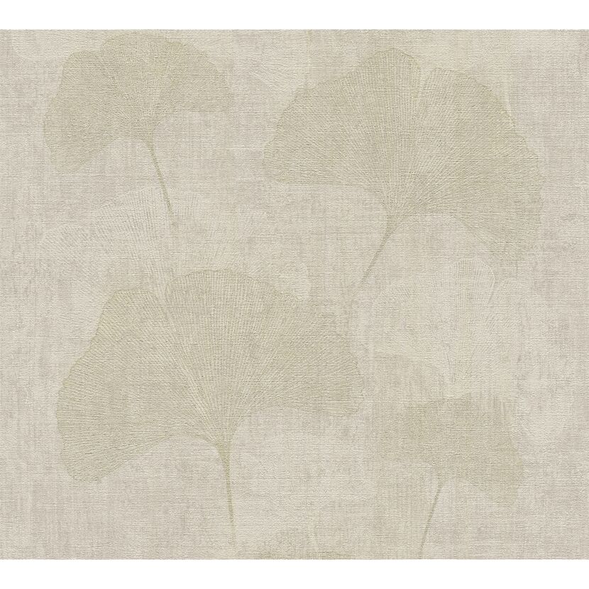 Vliestapete Cuba mit Ginkgo-Blatt Muster