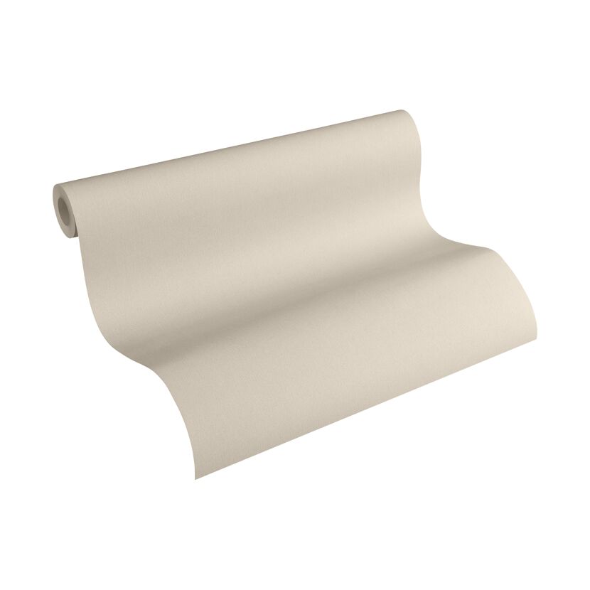Beige Vliestapete aufgerollt