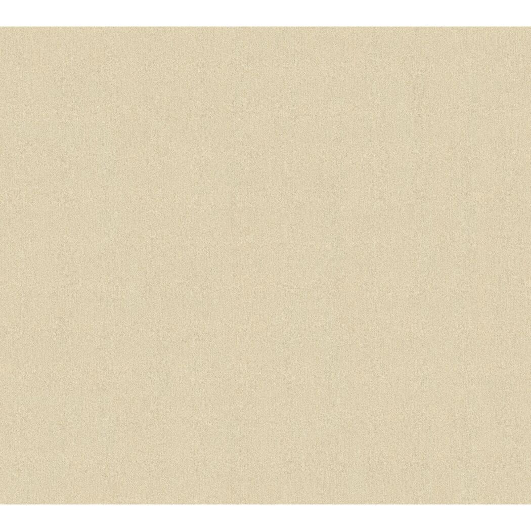 Beige Vliestapete Uni glatt