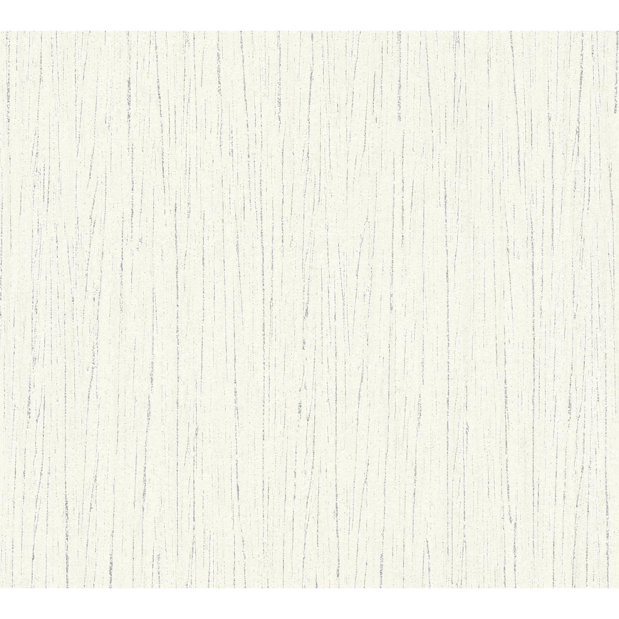 Cremeweiße Tapete mit silbernen Streifen