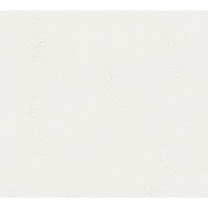 Vliestapete 'Shades of White' Kreismuster creme/weiß 10,05 x 0,53 m