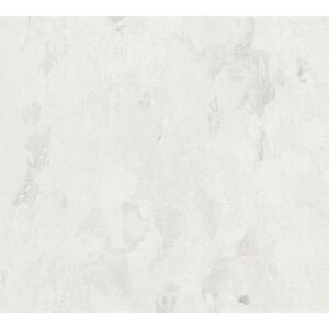 Vliestapete 'Shades of White' Putzoptik weiß/grau 10,05 x 0,53 m