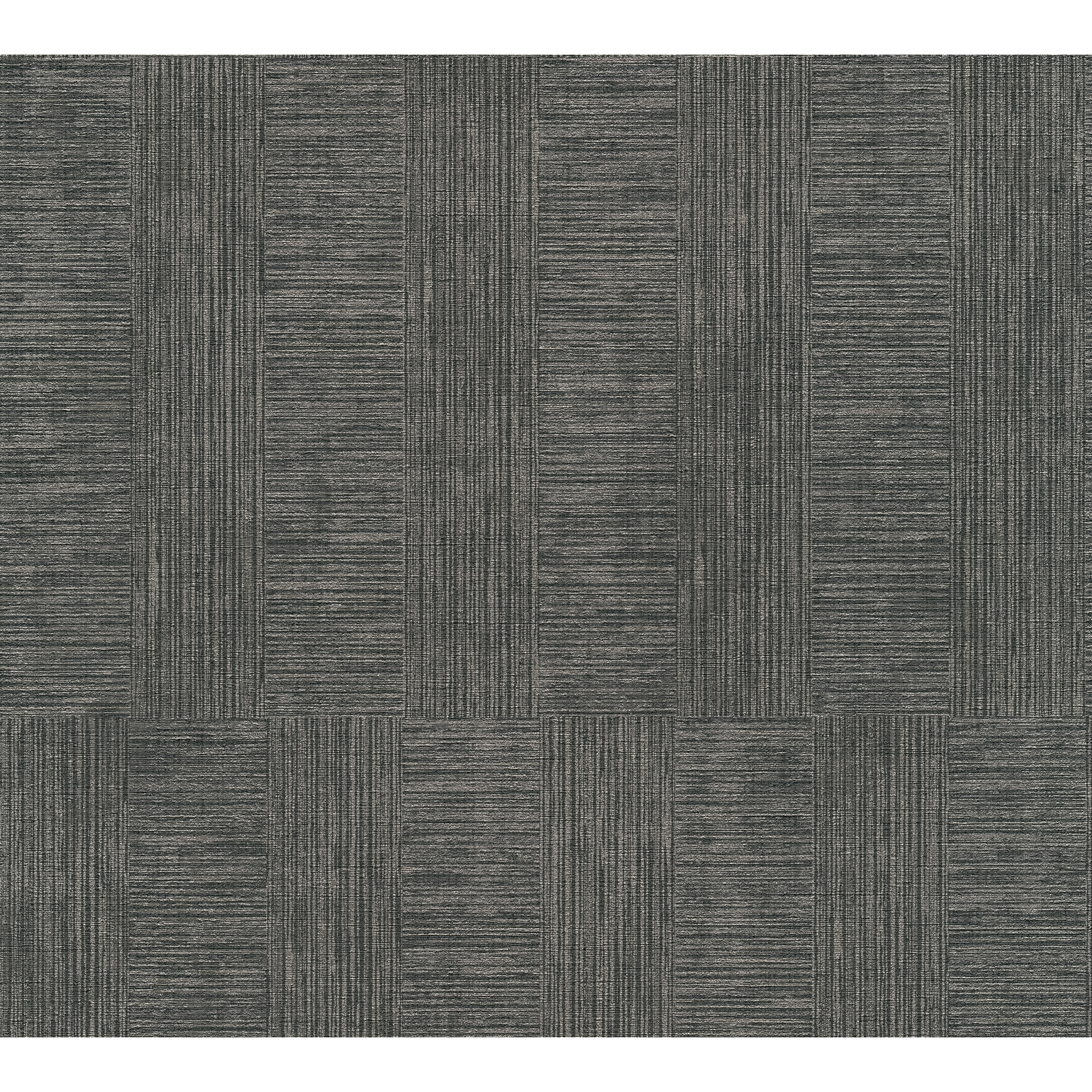 Vliestapete 'Cuba' Streifen Holzoptik schwarz-metallic 10,05 x 0,53 m + product picture