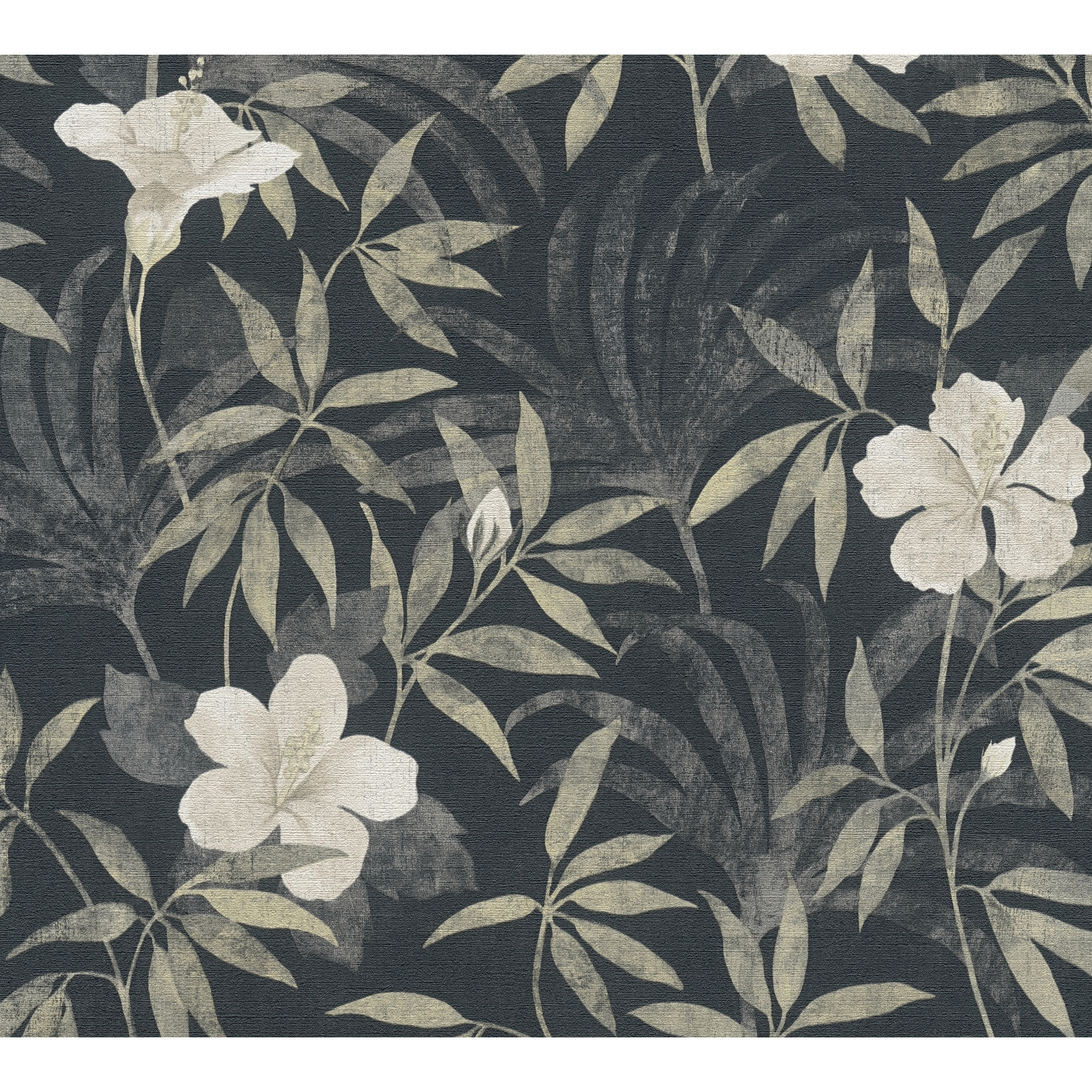 Vliestapete 'Cuba' Blätter, Blüten braun/grau 10,05 x 0,53 m + product picture