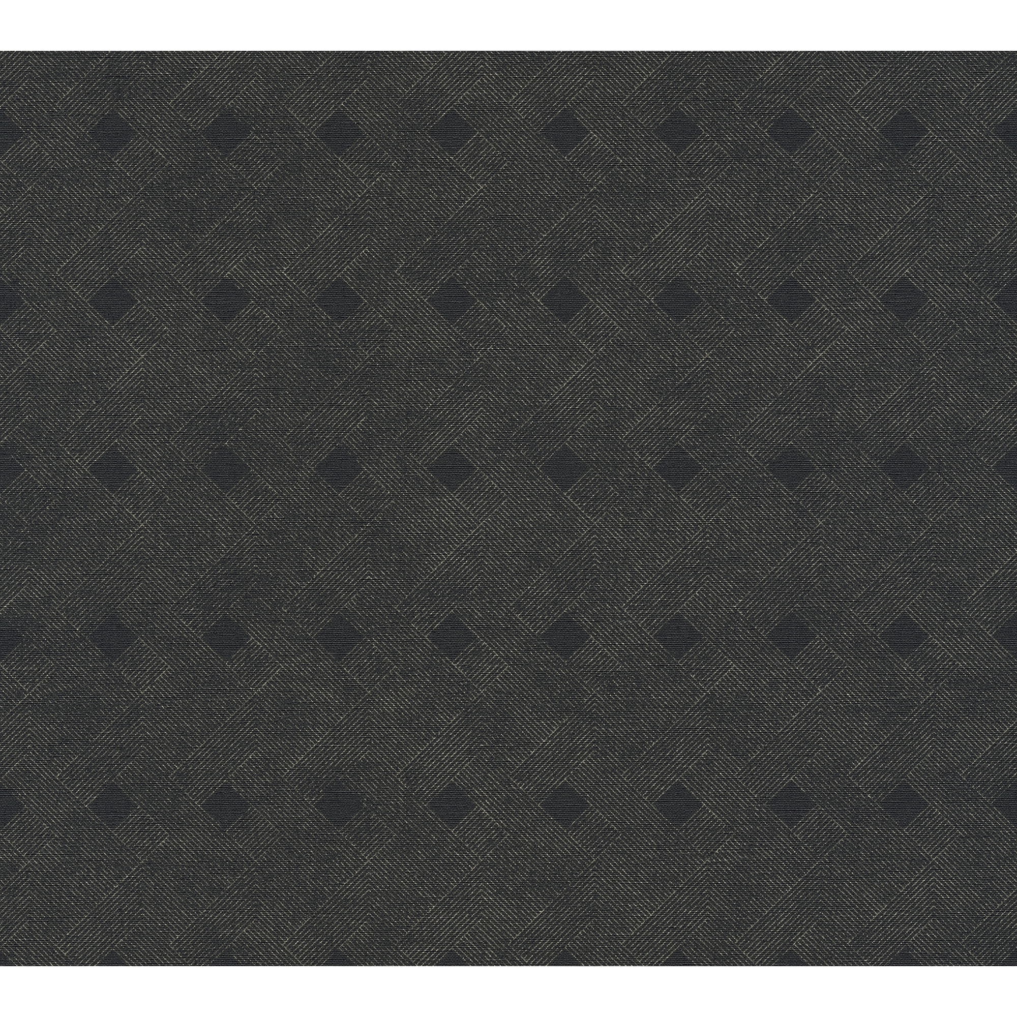Vliestapete 'Cuba' Rauten schwarz 10,05 x 0,53 m + product picture