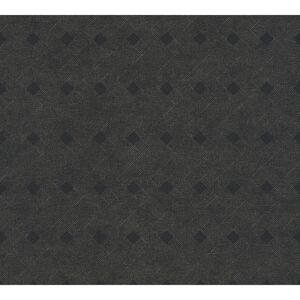 Vliestapete 'Cuba' Rauten schwarz 10,05 x 0,53 m