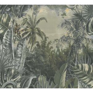 Vliestapete 'My Home. My Spa.' Dschungel grün 10,05 x 0,53 m