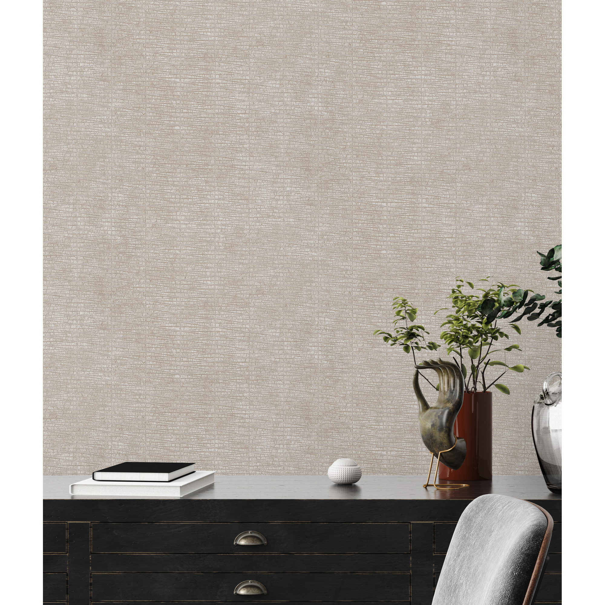 Vliestapete 'Hygge 2' Linienmuster beige 0,53 x 10,05 m + product picture