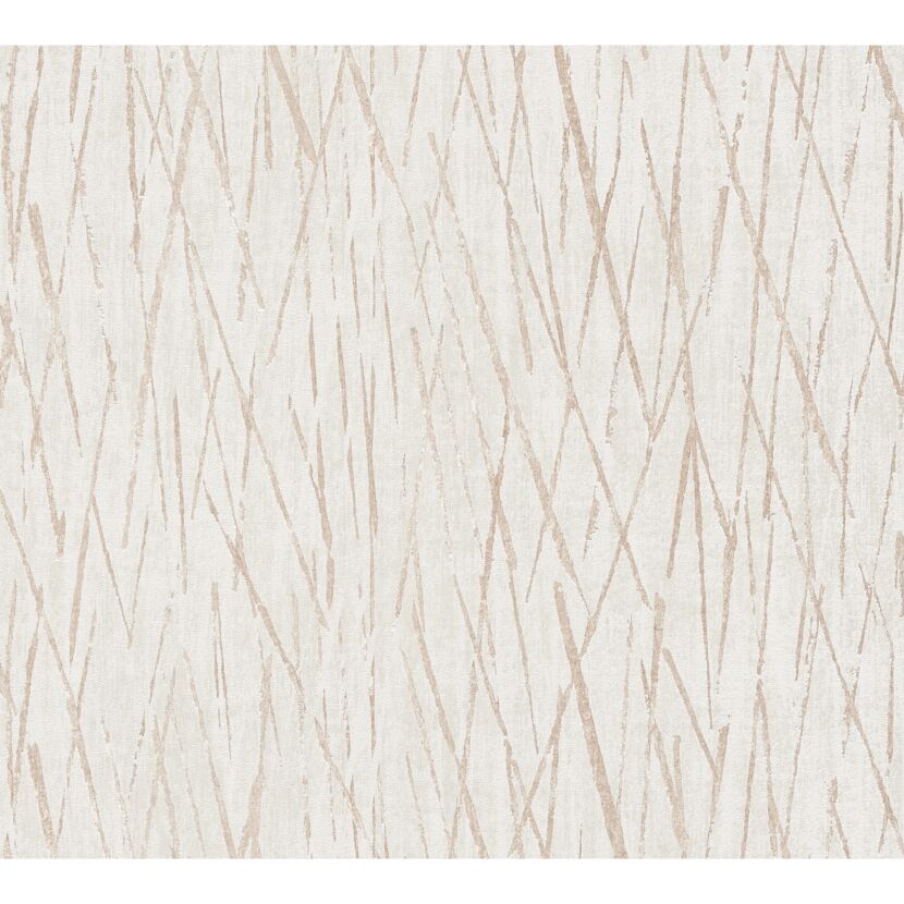 Vliestapete Hygge 2 Streifen beige