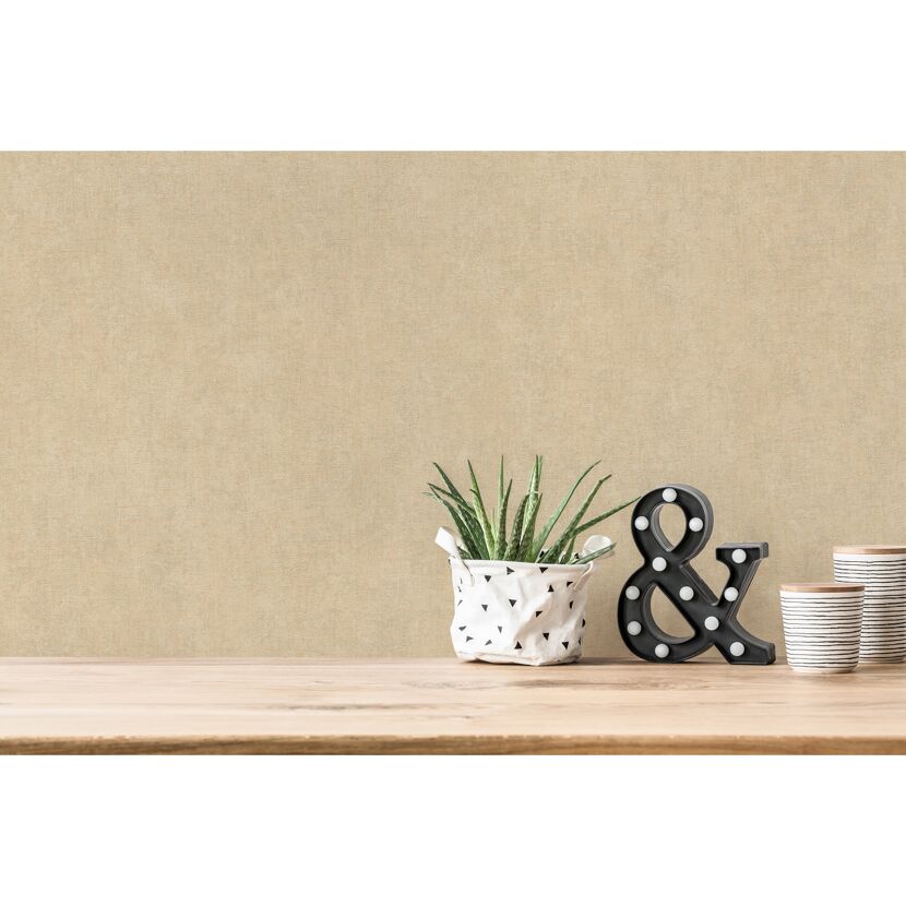 Vliestapete Hygge 2 Unistruktur beige