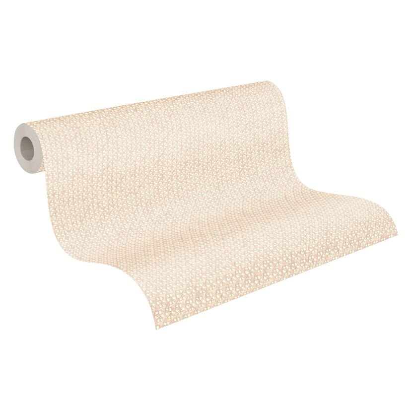 Beige Vliestapete "Hygge 2" mit geometrischem Muster