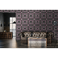 Verkleinertes Bild von Vliestapete 'My Home. My Spa.' Grafik Beton 3D schwarz/lila 10,05 x 0,53 m