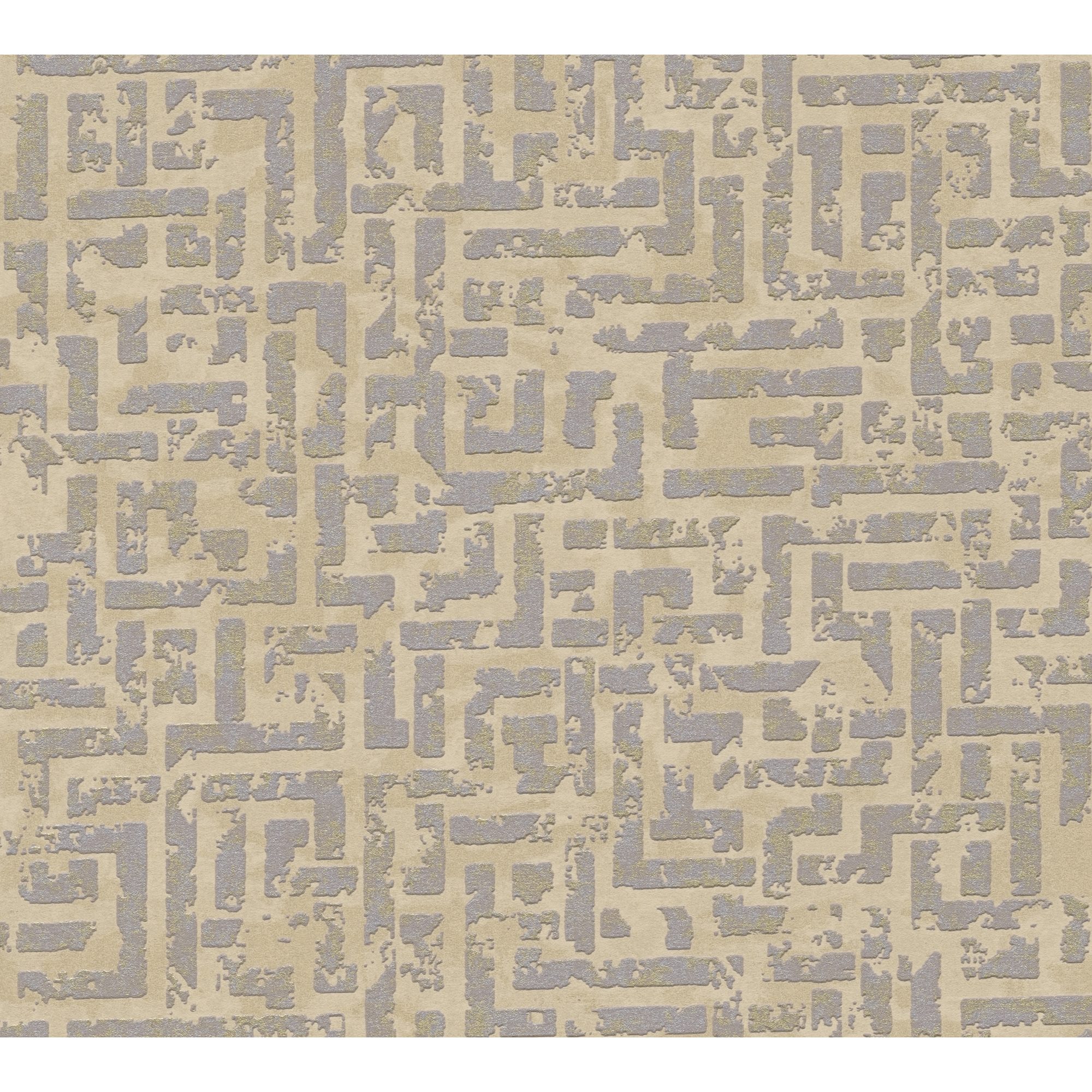 Vliestapete 'My Home. My Spa.' geometrisch braun/silber 10,05 x 0,53 m + product picture