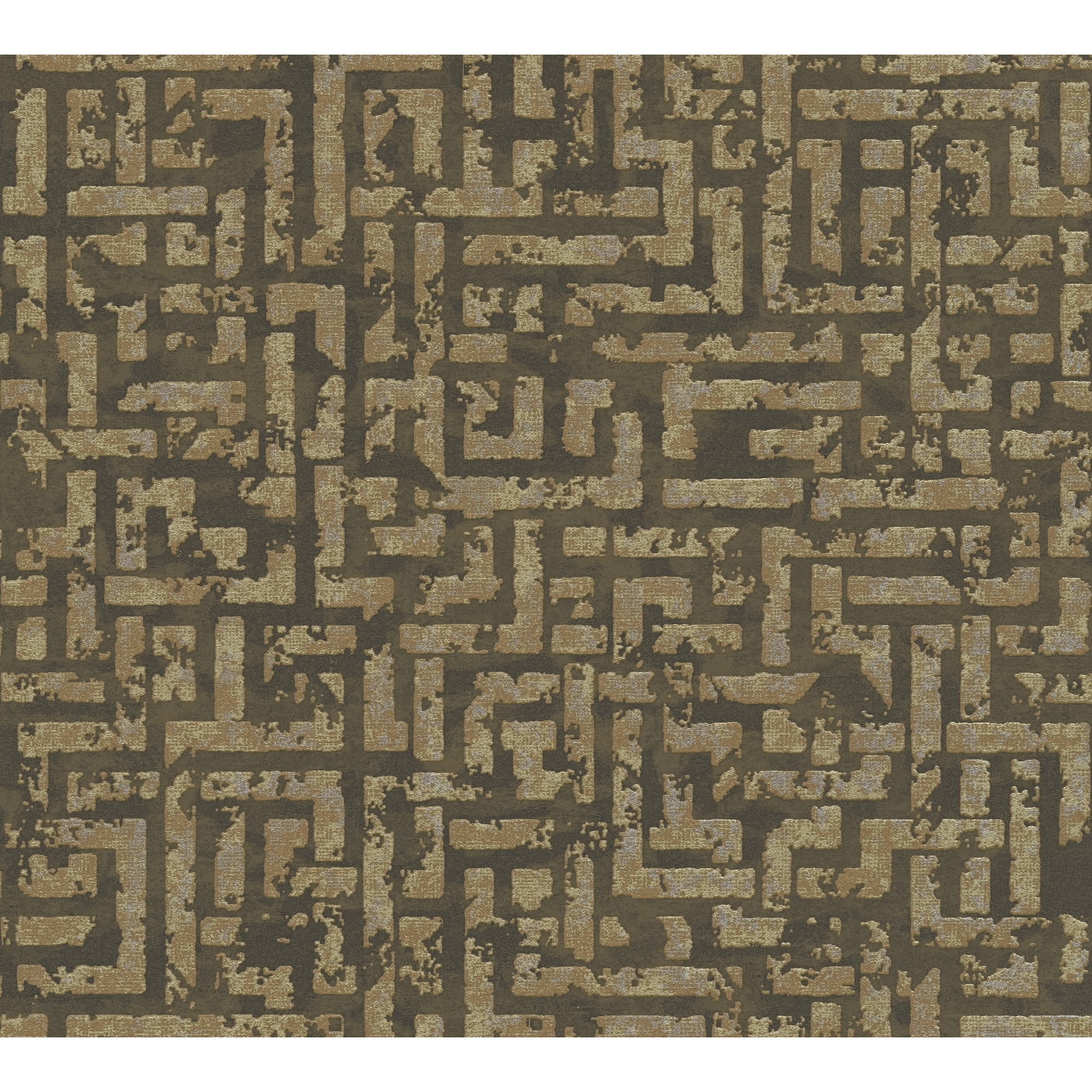 Vliestapete 'My Home. My Spa.' geometrisch braun/gold 10,05 x 0,53 m + product picture