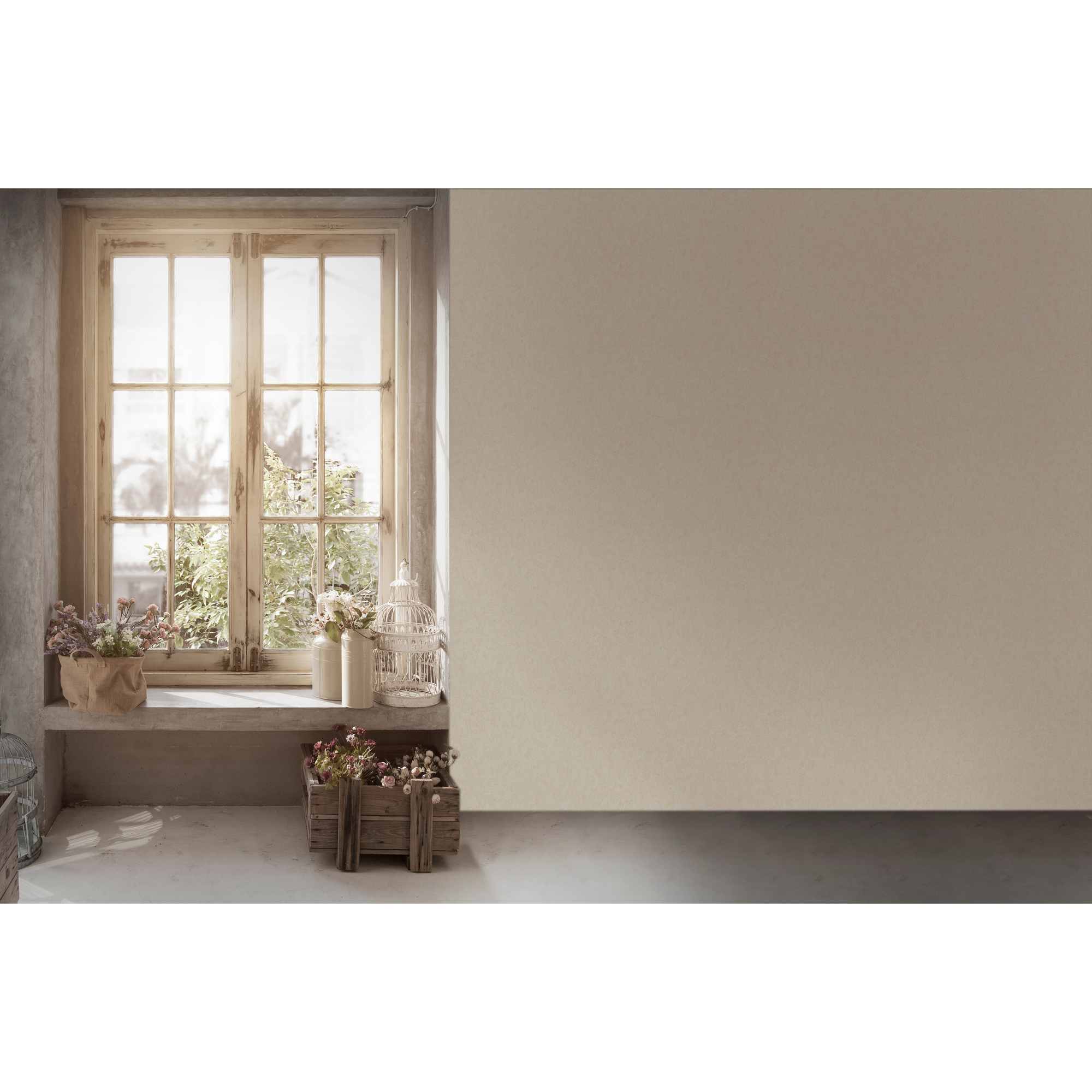 Vliestapete 'My Home. My Spa.' Betonoptik Uni creme 10,05 x 0,53 m + product picture