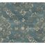 Blaue Tapete mit goldenem Ornamentmuster