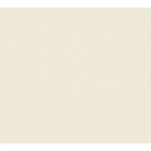 Vliestapete 'My Home. My Spa.' Uni Textilstruktur creme 10,05 x 0,53 m