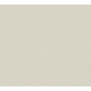 Vliestapete 'My Home. My Spa.' Uni Textilstruktur braun/grau 10,05 x 0,53 m