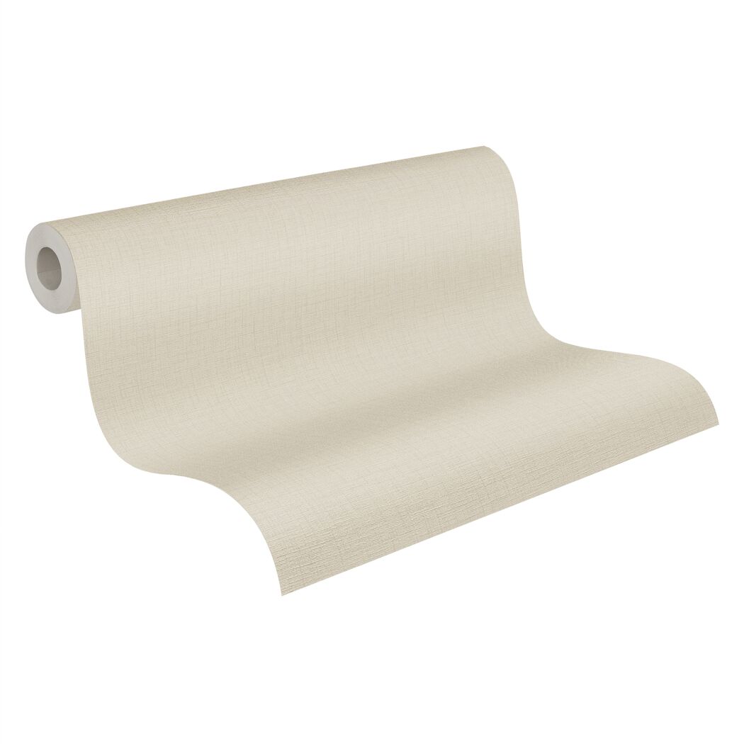 Beige Vliestapete aufgerollt