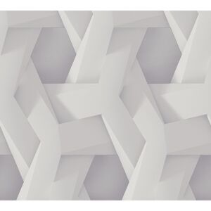 Vliestapete 'Pint Walls' 3D grau/weiß 10,05 x 0,53 m