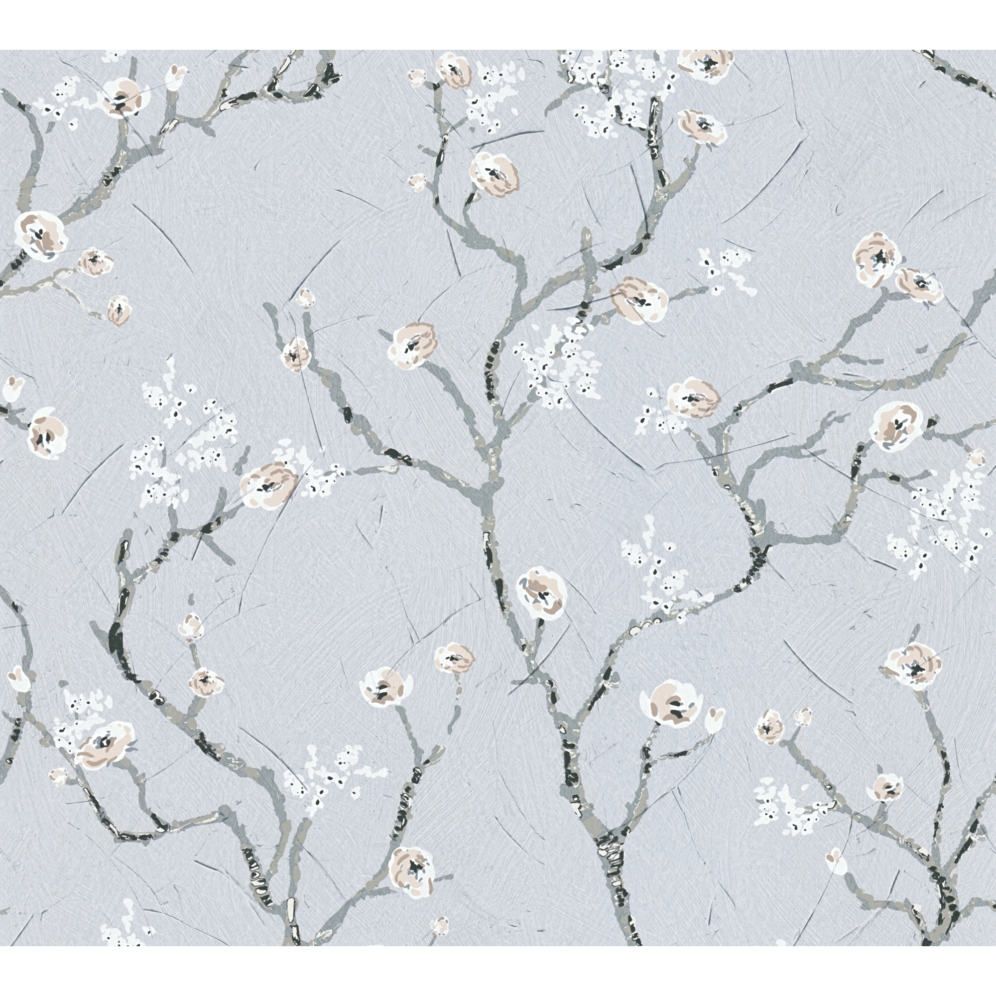 Vliestapete 'Pint Walls' Kirschblüten grau/braun 10,05 x 0,53 m + product picture