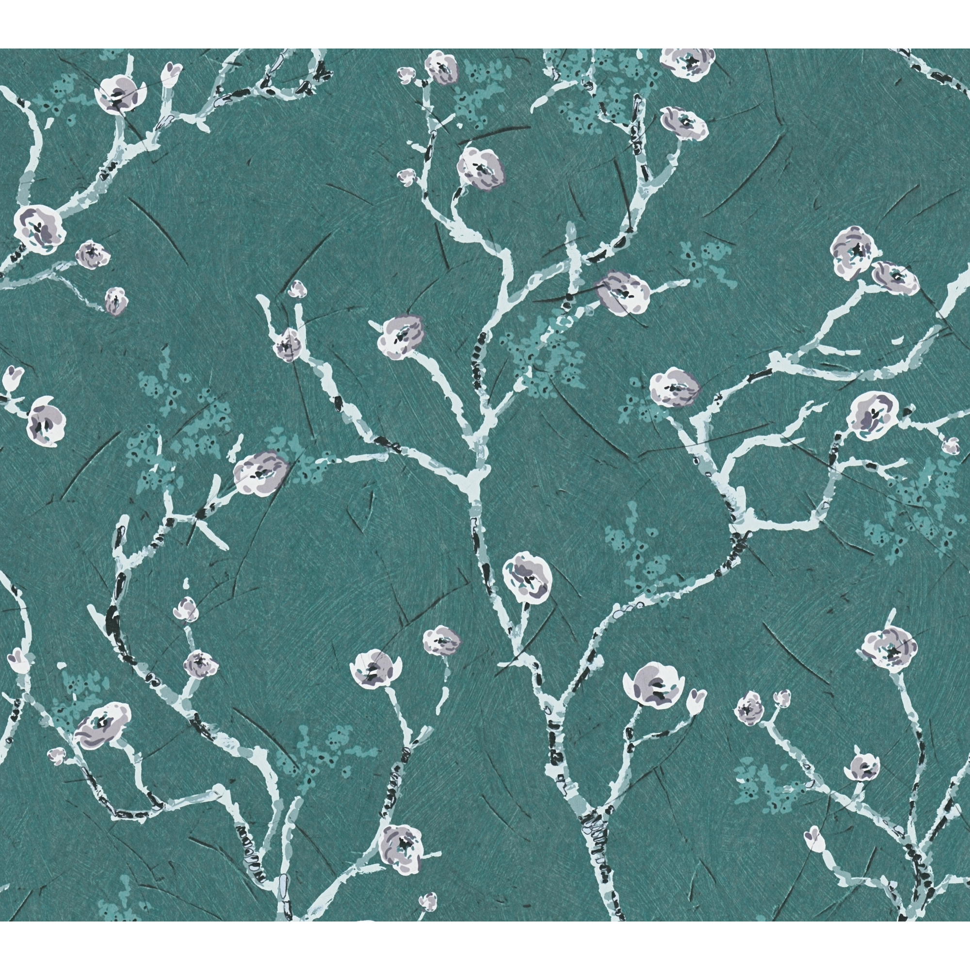 Vliestapete 'Pint Walls' Kirschblüten blau/grau 10,05 x 0,53 m + product picture