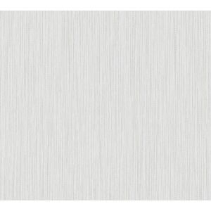 Vliestapete ''Attractive 2' Streifen weiß/grau 10,05 x 0,53 m
