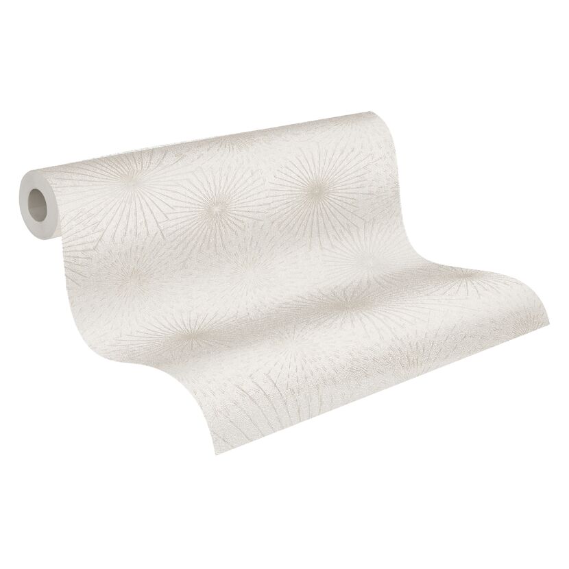 Beige Vliestapete "The BoS Retro Stern" aufgerollt