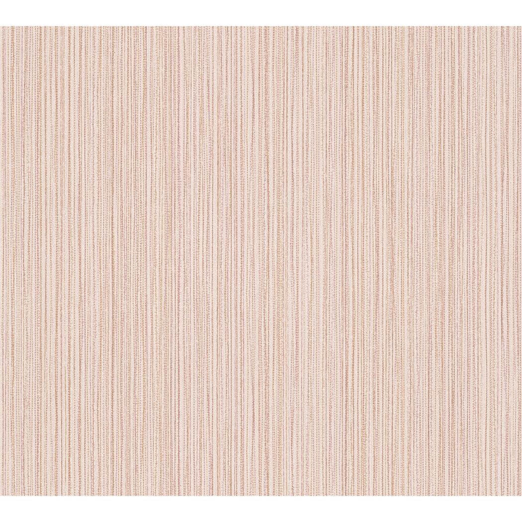 Vliestapete The BoS mit feinen Streifen in Rosé