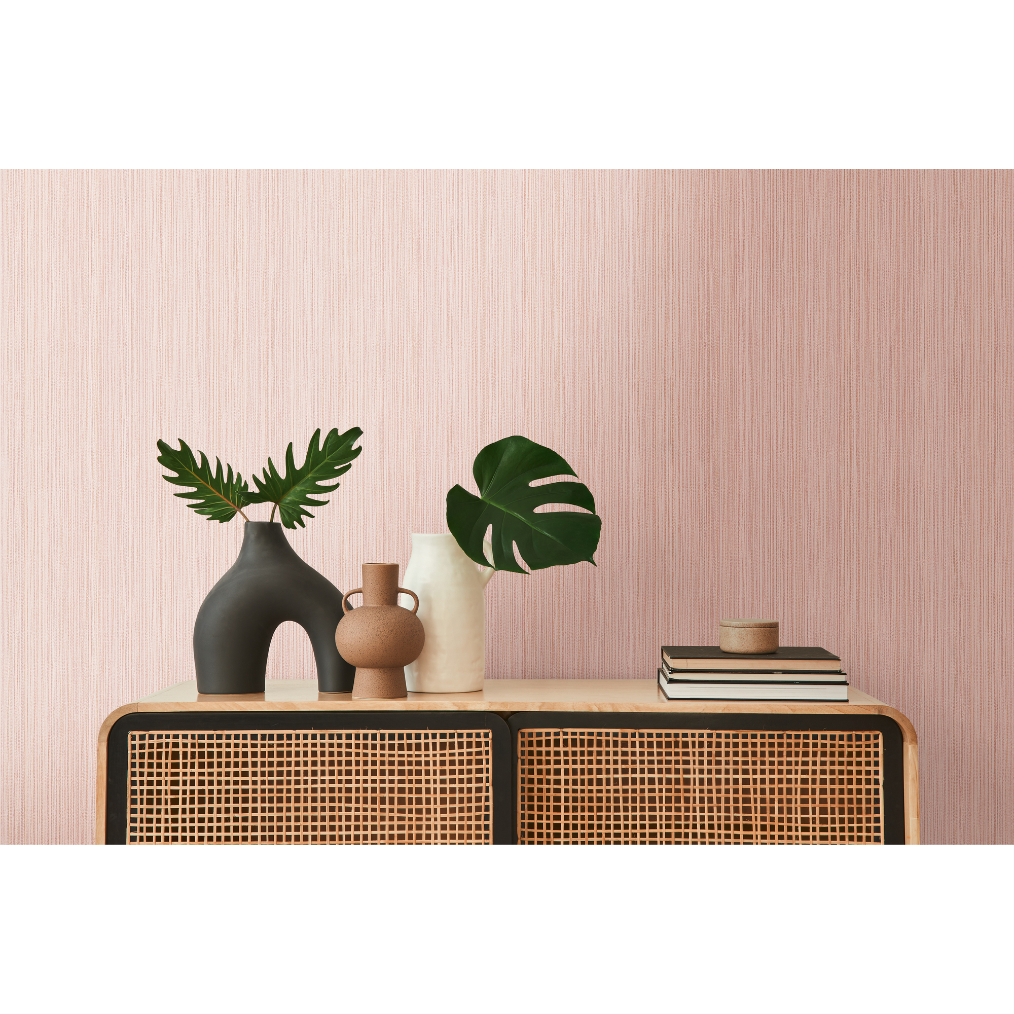 Vliestapete 'The BoS' Streifen rosa/beige 10,05 x 0,53 m + product picture