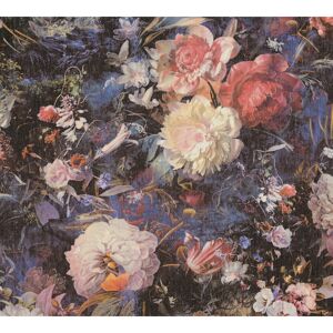 Vliestapete 'The BoS' Vintageblumen rot/gelb 10,05 x 0,53 m