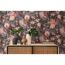 Vintage-Blumentapete an der Wand