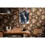 Esszimmer mit Vintage-Blumentapete