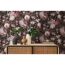 Vintage Blumentapete mit Rosen und Pfingstrosen